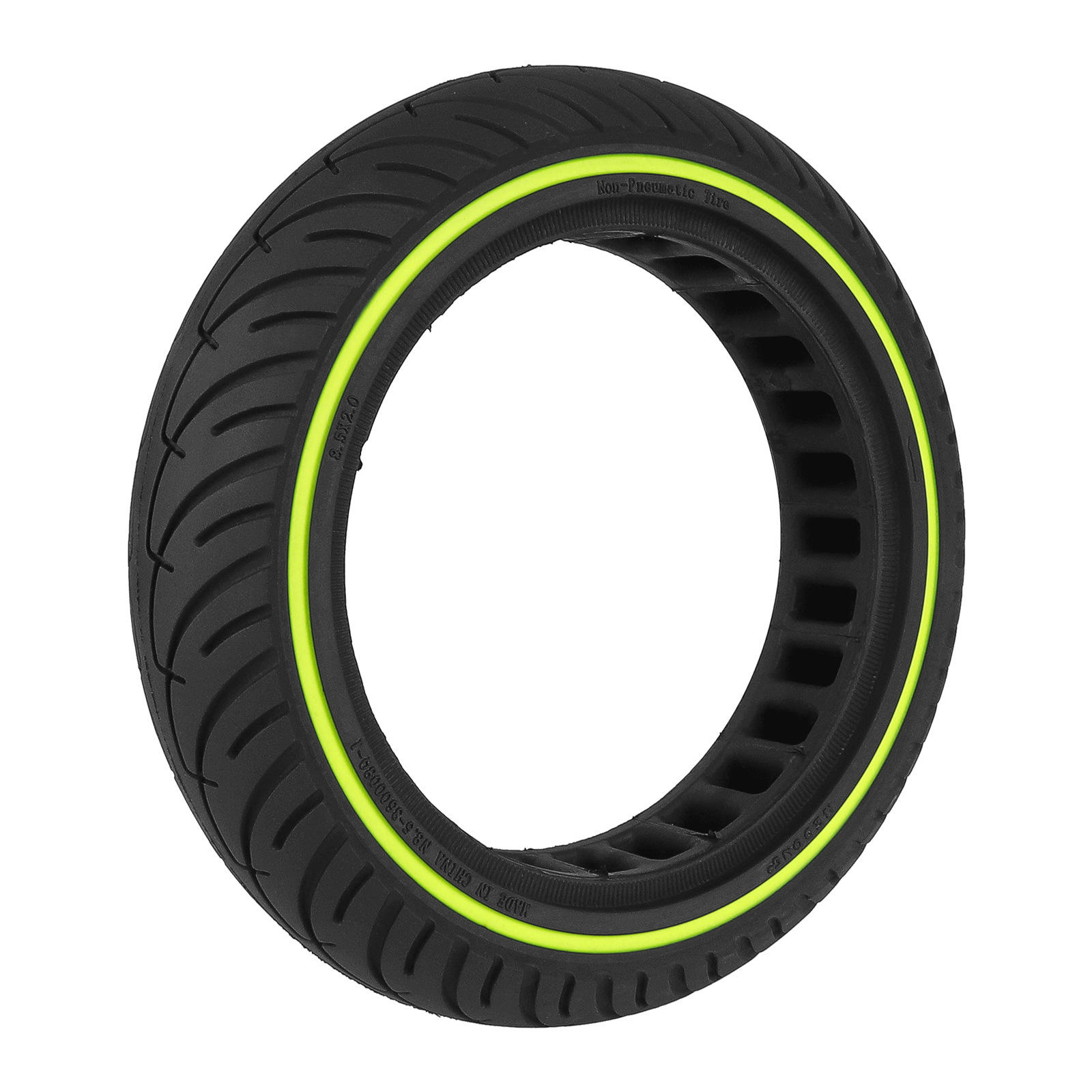 M365 electric scooter general 8 1/2X2 explosion proof tire 8.5 inch fluorescent green line inner hole wear resistant solid tire