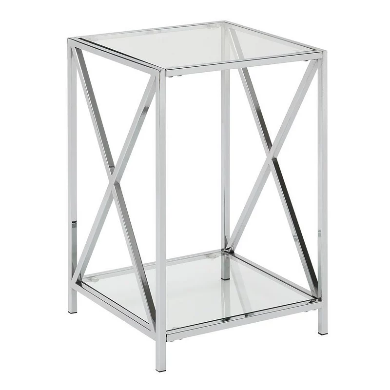 Convenience Concepts Oxford Chrome End Table