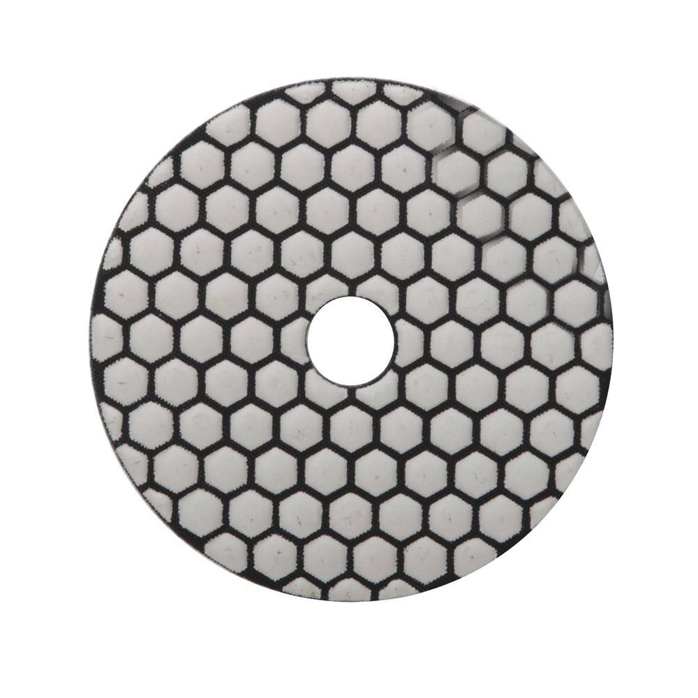 Rubi 4 in. 3000 Grit Resin Dry Polishing Pad 61940