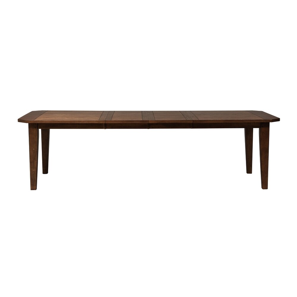 The Gray Barn Hearthstone Ridge Tobacco 7 Piece Rectangular Table Set