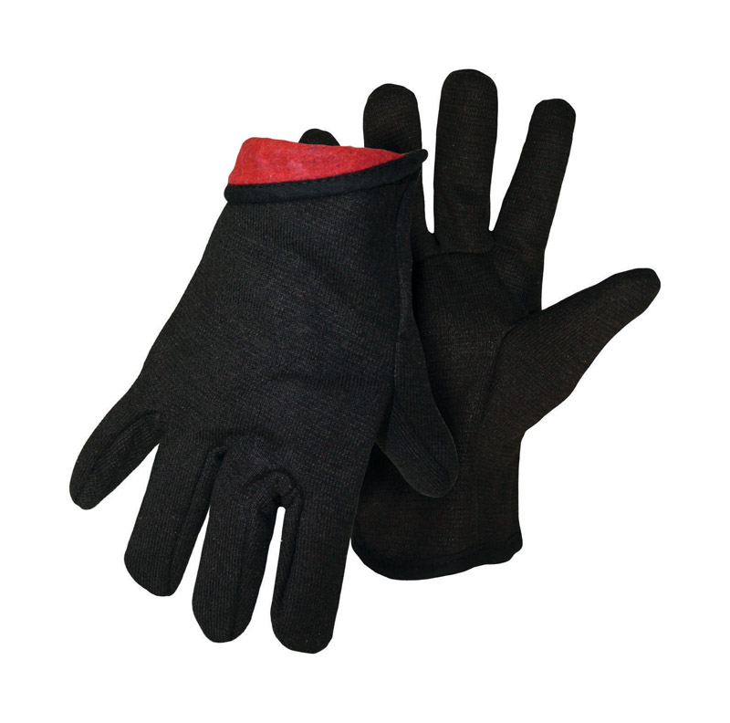 Boss Men\u0027s Indoor/Outdoor Jersey Work Gloves Brown L 1 pair