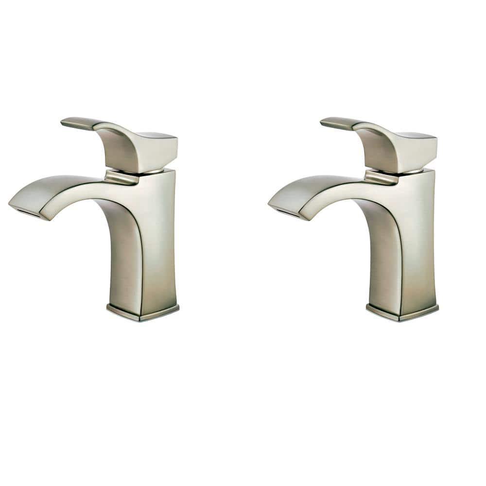 Pfister Venturi Single Hole SingleHandle Bathroom Faucet in Spot Defense Brushed Nickel