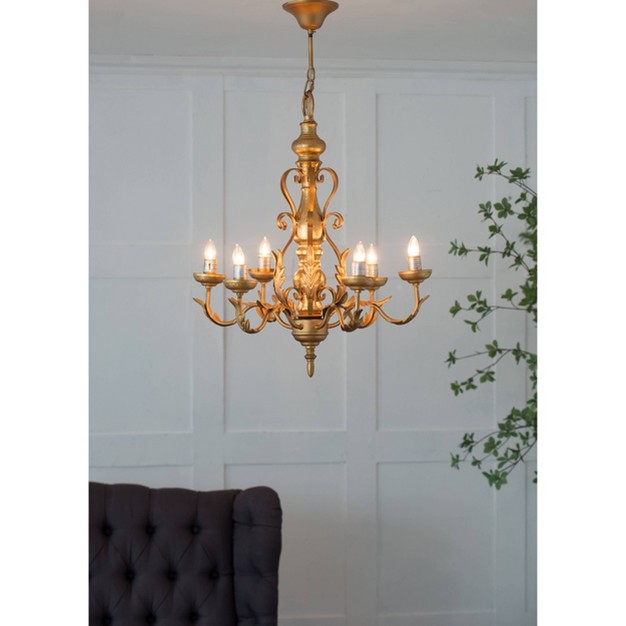 Classic Vintage Chandelier Gold white A amp b Home