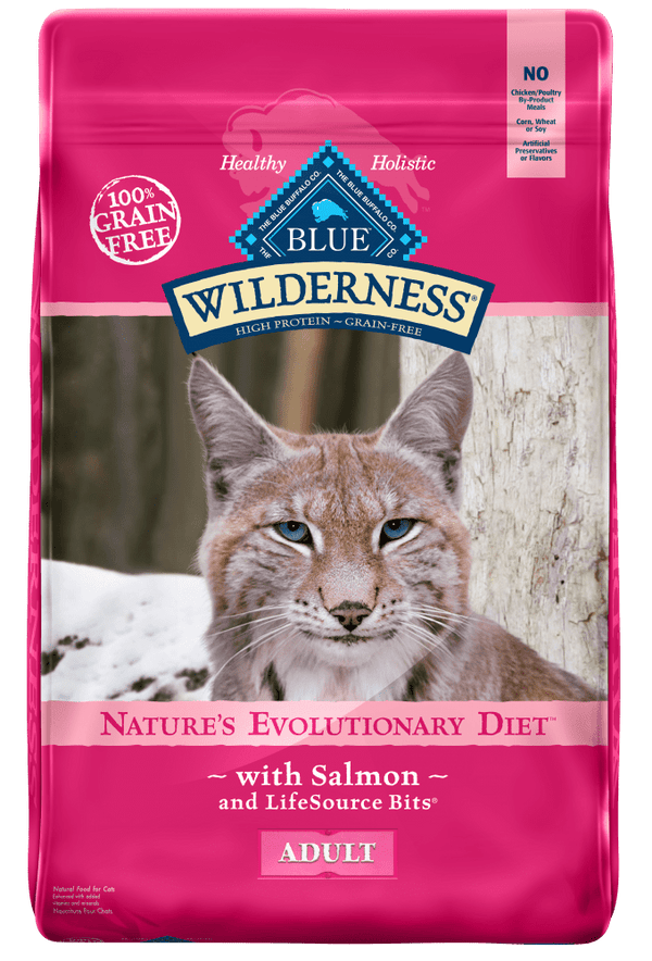 Blue Buffalo Wilderness Grain Free Salmon High Protein Recipe Dry Cat