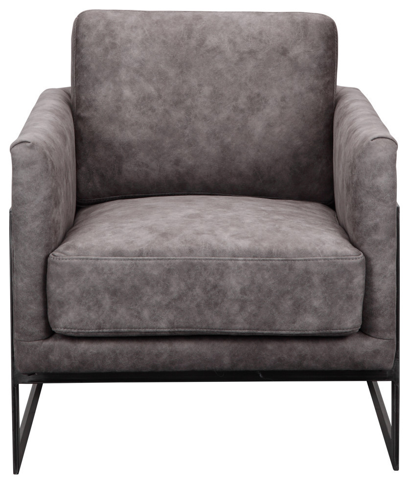 Luxe Club Chair   Industrial   Armchairs And Accent Chairs   by Morning Design Group  Inc  Houzz