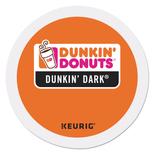 Dunkin Donuts K-Cup Pods， Dunkin' Dark Roast， 24/Box (0849)