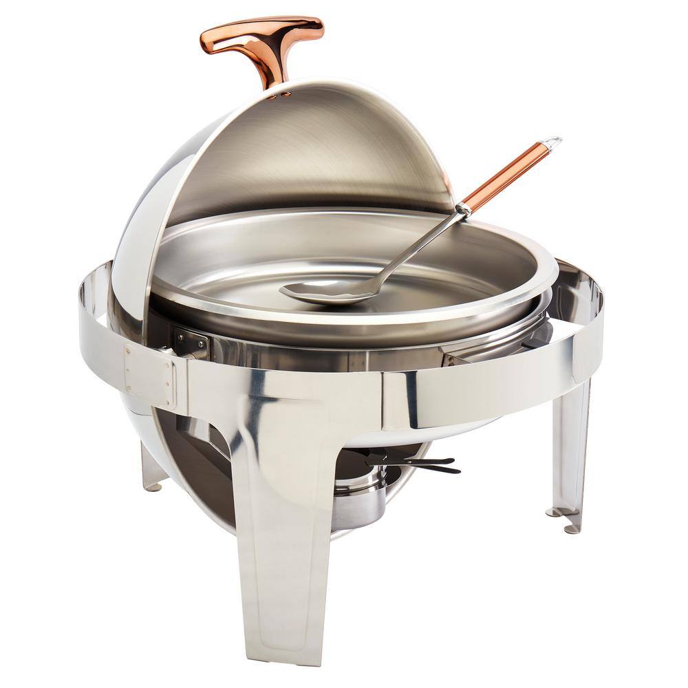 5PC 6.3 QT Roll Top Chafing Dish TTU-14889-EC