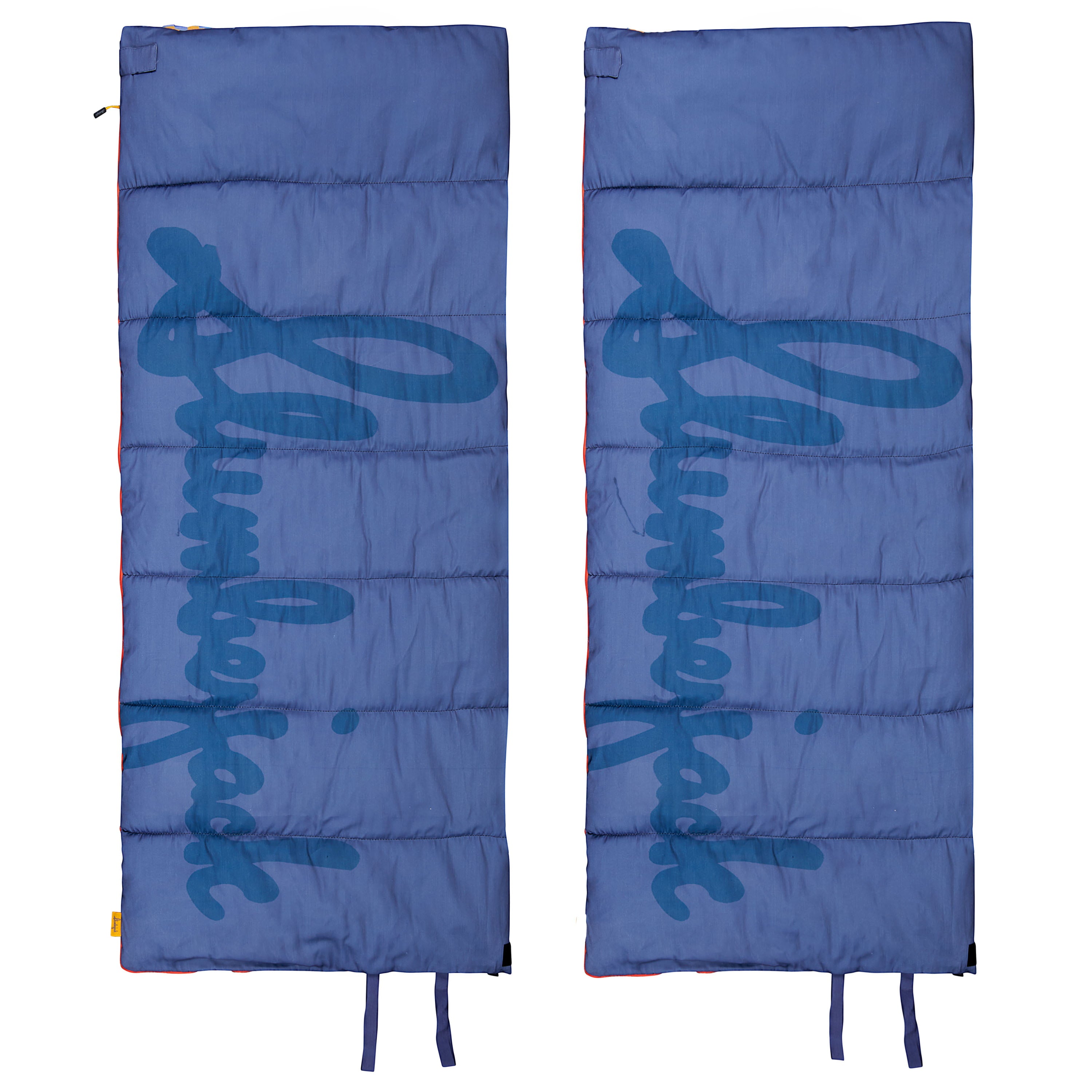 Slumberjack Grand Lake 30-Degree 2 Person Deluxe Sleeping Bag, Blue, 70"x80"