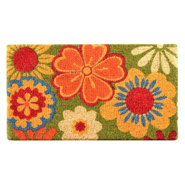 Summer Flower Coir Doormat Hometrax