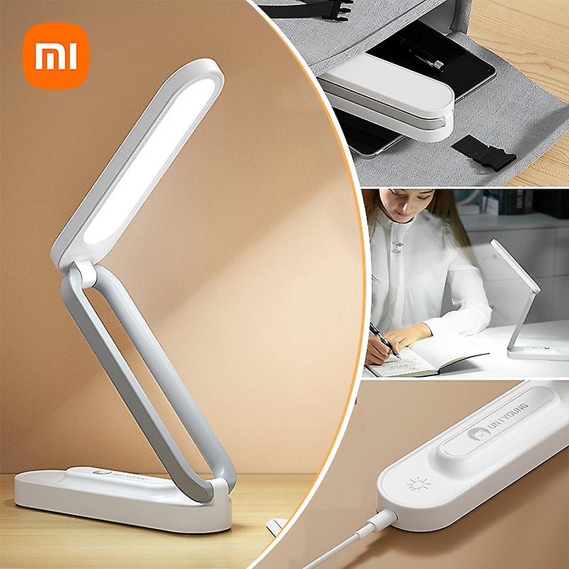 Xiaomi Foldable Table Lamp Portable Led Eye Protection Desk Lamp Usb Rechargeable Dimmable