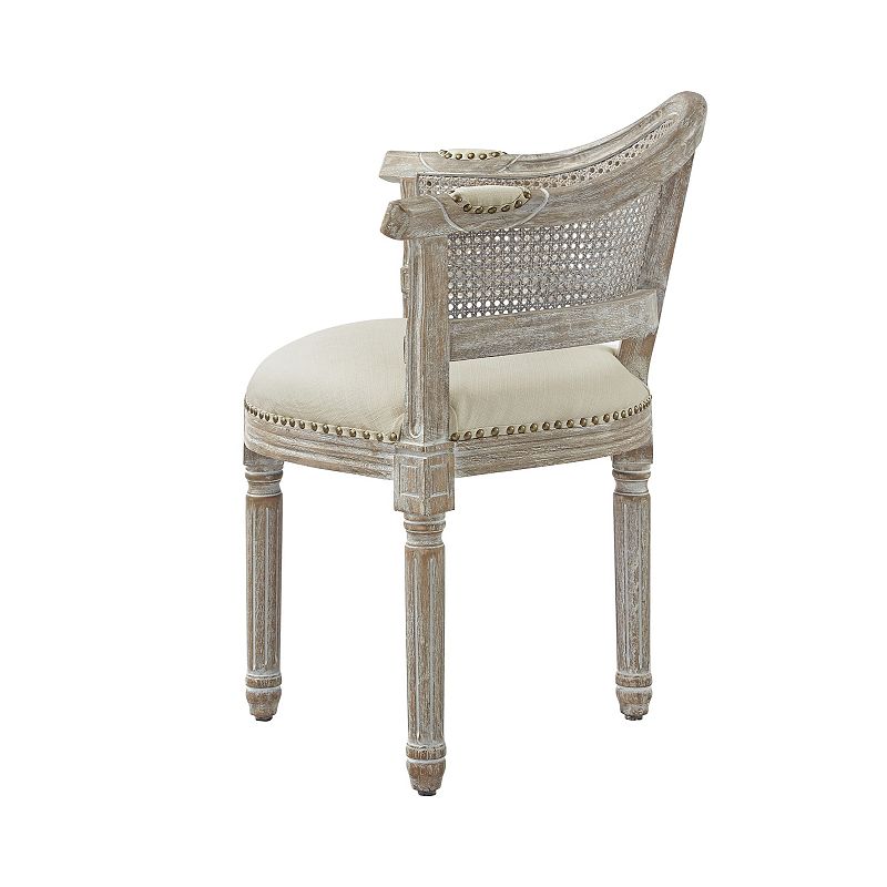 Jed Accent Chair Upholstered， Nailhead Trim