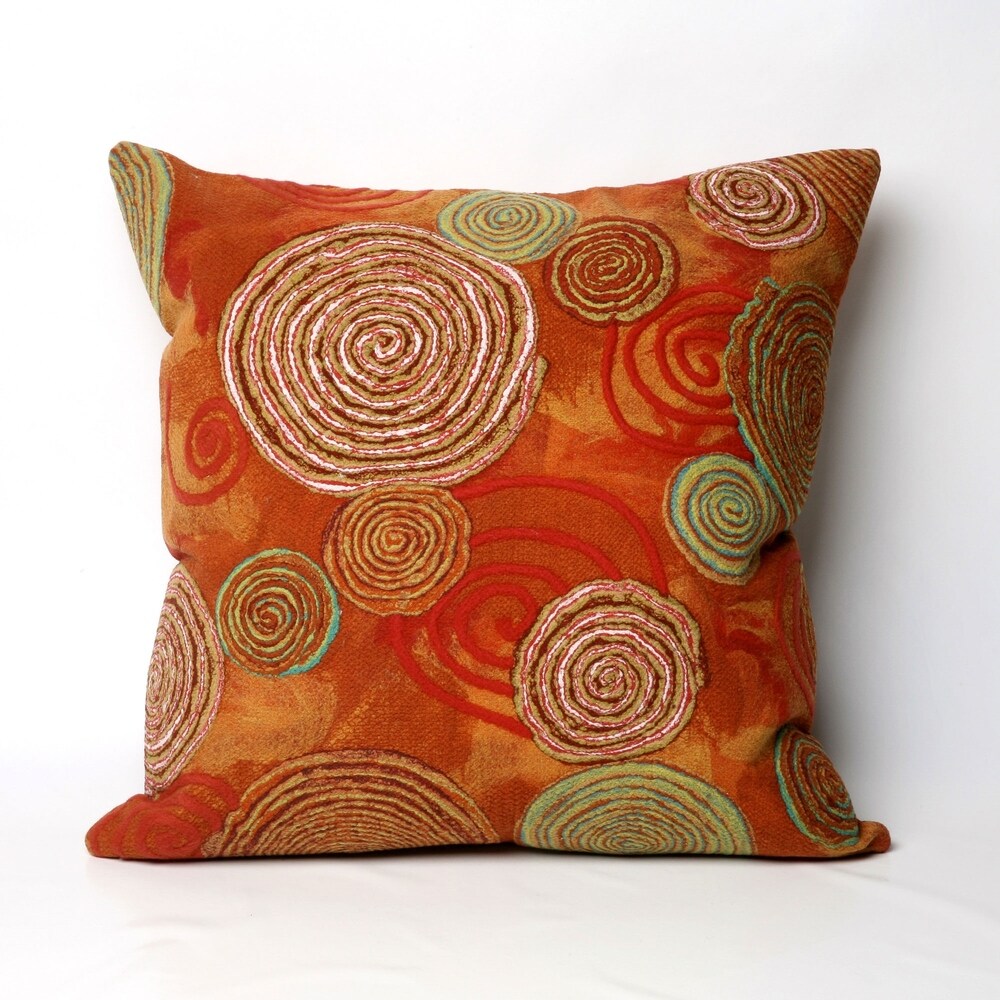 Liora Manne Multi Spiral Indoor/Outdoor 20 inch Throw Pillow