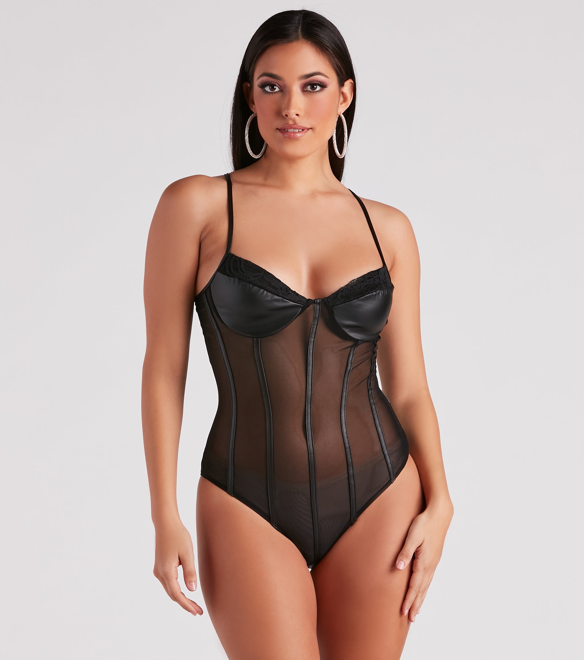 Daring Desire Mesh Lace Bodysuit