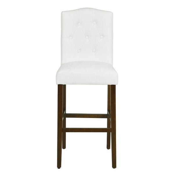 Set of 2 Traditional Upholstered High Stools，