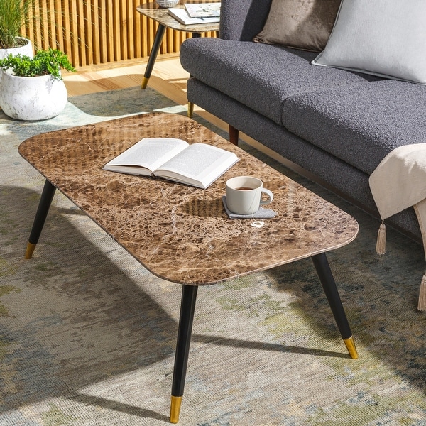 Briony Genuine Marble Modern Coffee Table - 16