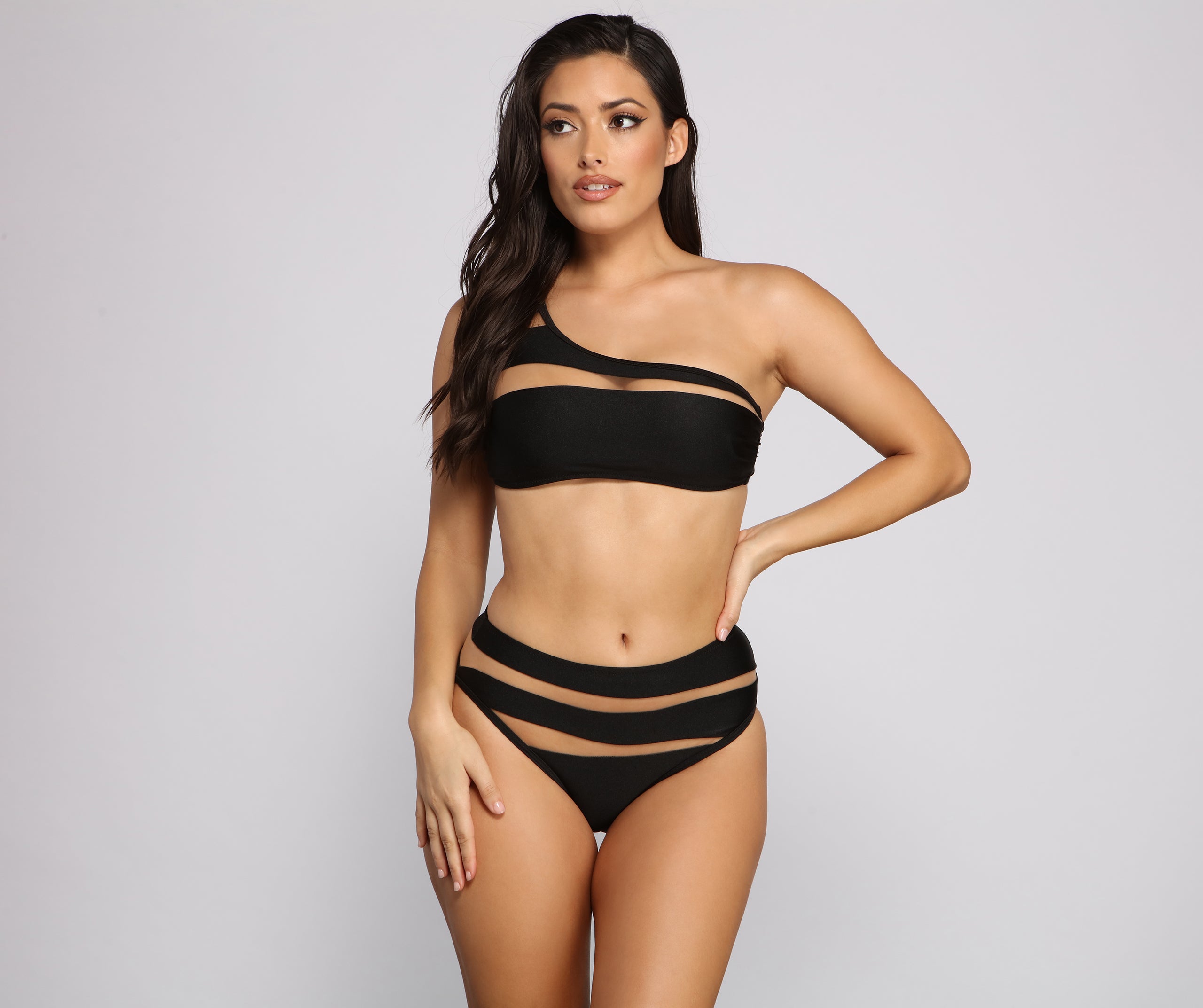 Sultry Sheer Mesh Swim Top