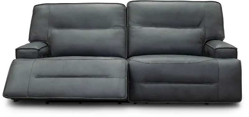 Rockies Gray Power Reclining Sofa with Adjustable Lumbar