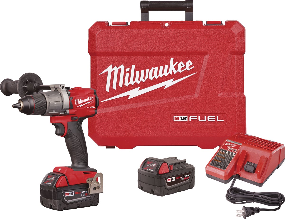 MW M18 FUEL XC Lithium-Ion Brushless Cordless Drill Kit