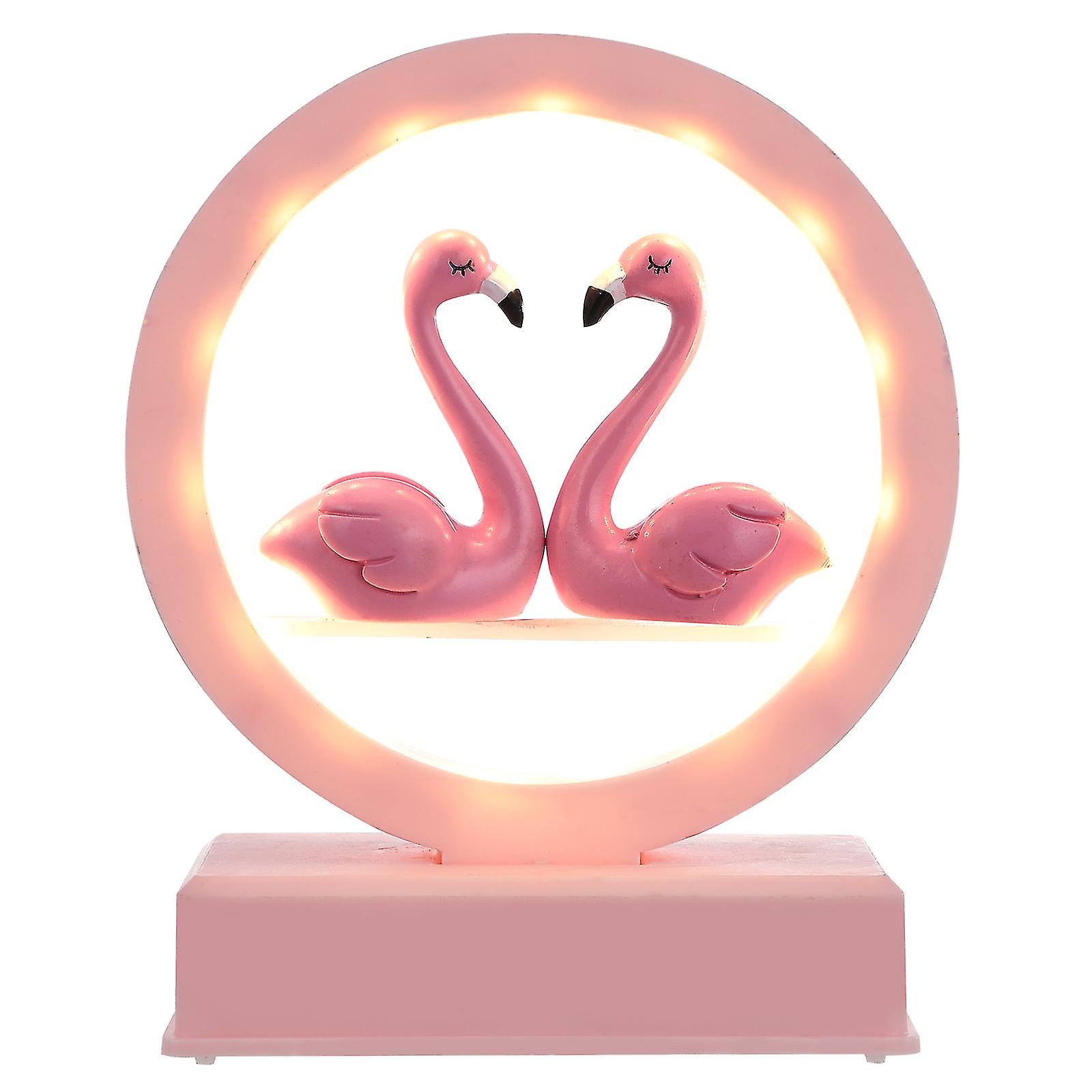 Miman 1 Pc Graduation Gift Music Flamingo Night Light Adornment With No Battery