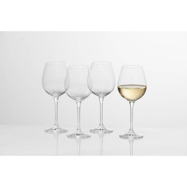 16 2oz 4pk Crystal White Wine Glasses