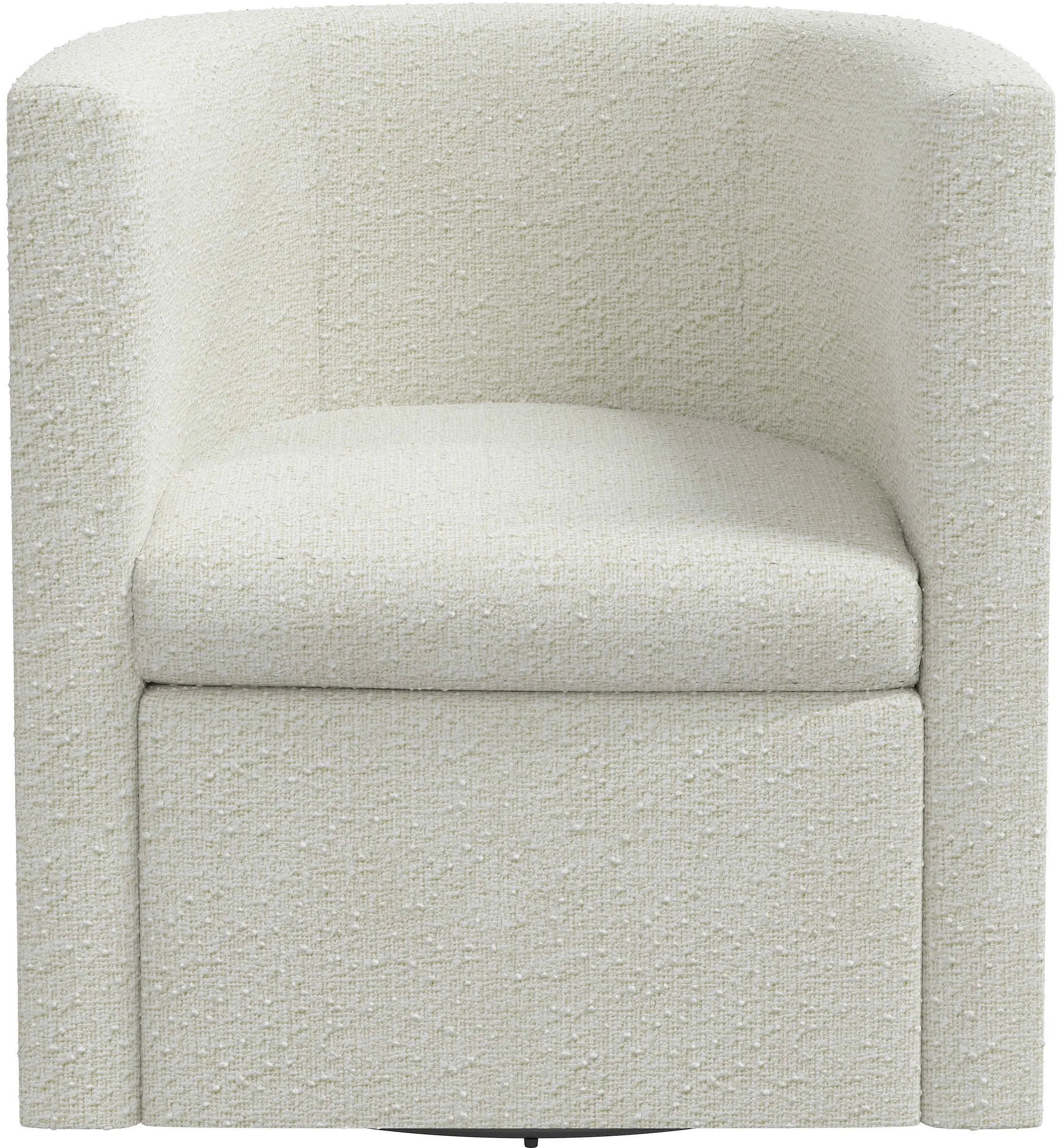 Sampson Ivory Swivel Accent Chair - Skyline Furniture