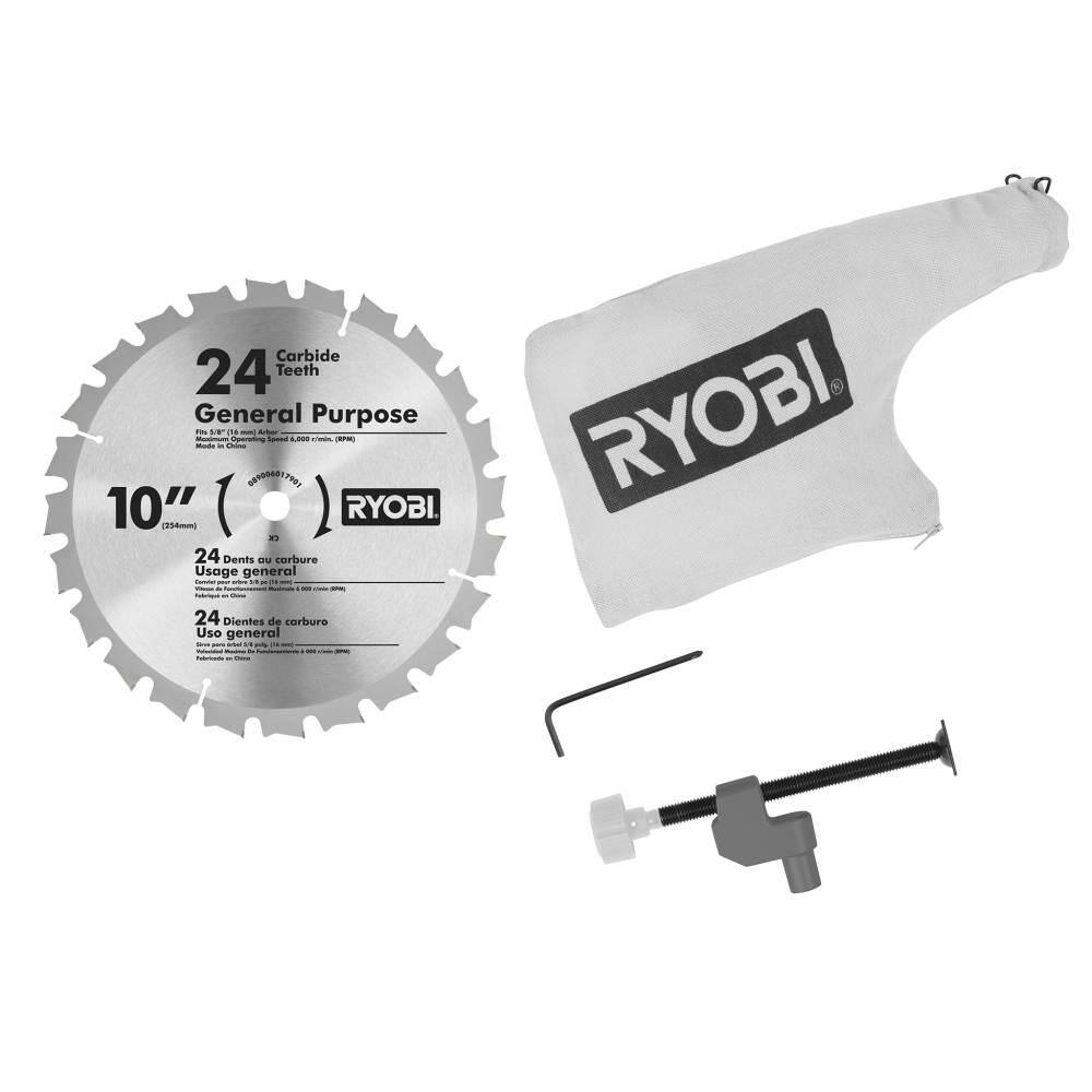 RYOBI 14 Amp Corded 10 in. Compound Miter Saw with LED Cutline Indicator TS1346