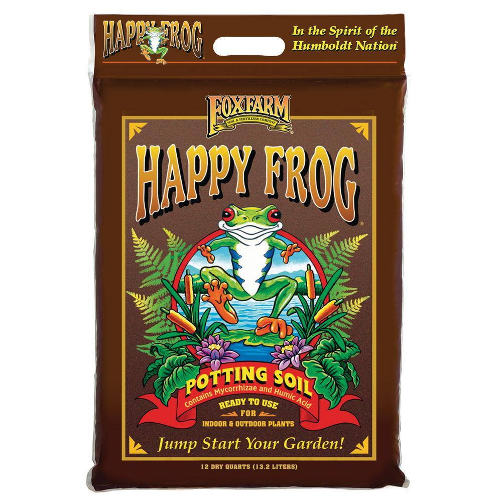 FOXFARM Ocean Forest wHappy Frog Garden Potting Soils 12 Quart FX14053 + FX14054