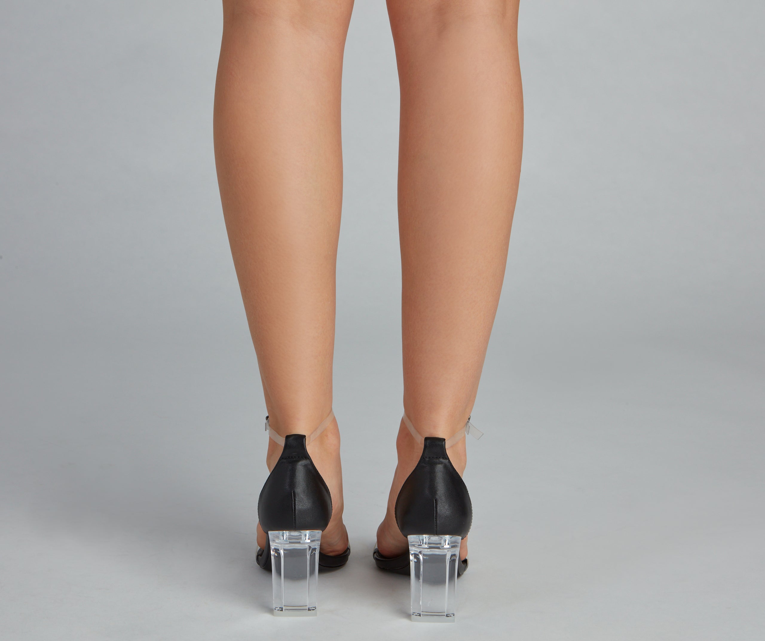 Crystal Clear Lucite Heels