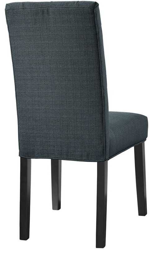 Hawthorne Collection Dining Side Chair in Gray   Transitional   Dining Chairs   by Homesquare  Houzz