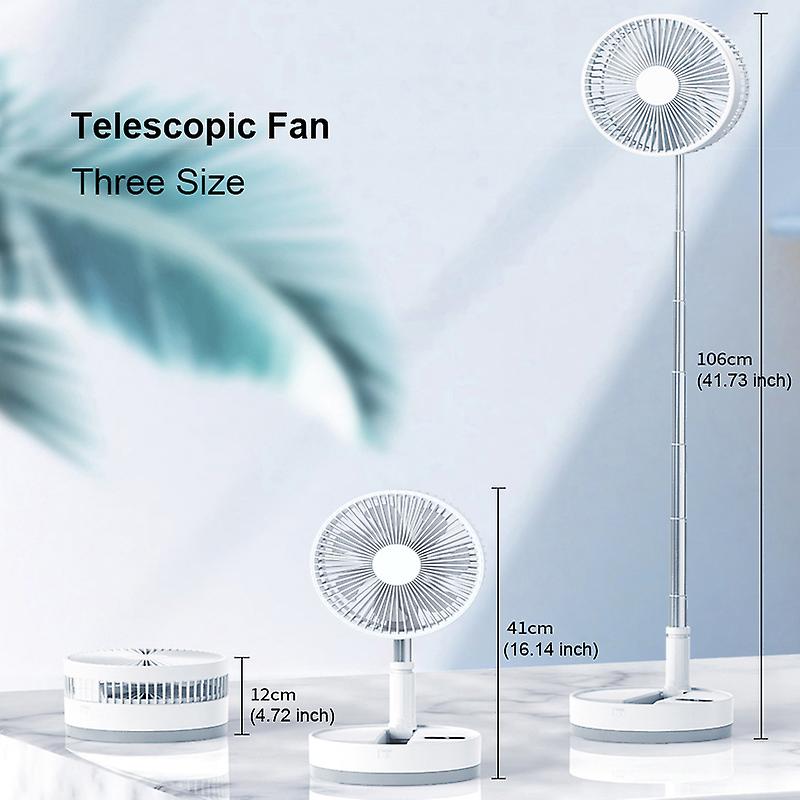 P10 10800mah Folding Portable Fan Usb Remote Control Air Cooler Silent Rechargeable Wireless Floor Standing Fan For Camping Desk