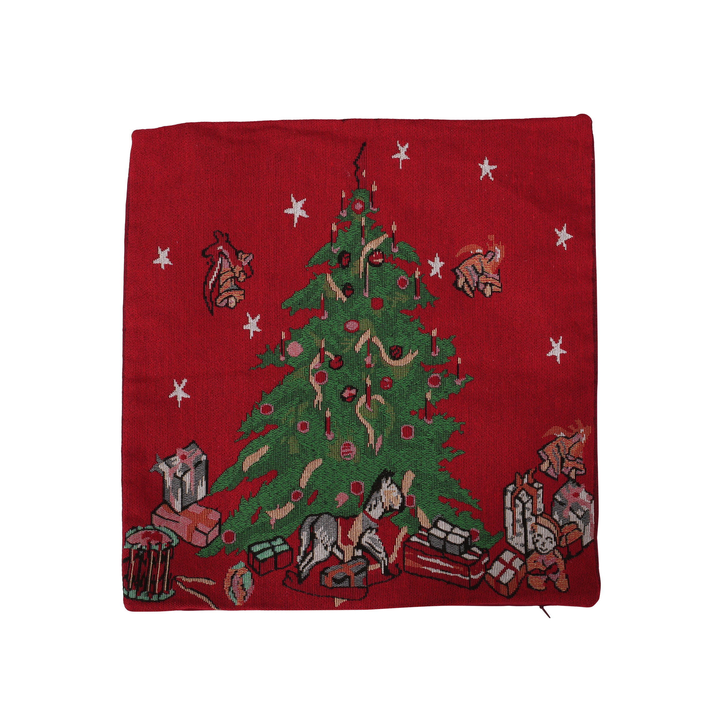 Benoit Modern Fabric Christmas Throw Pillow Cover