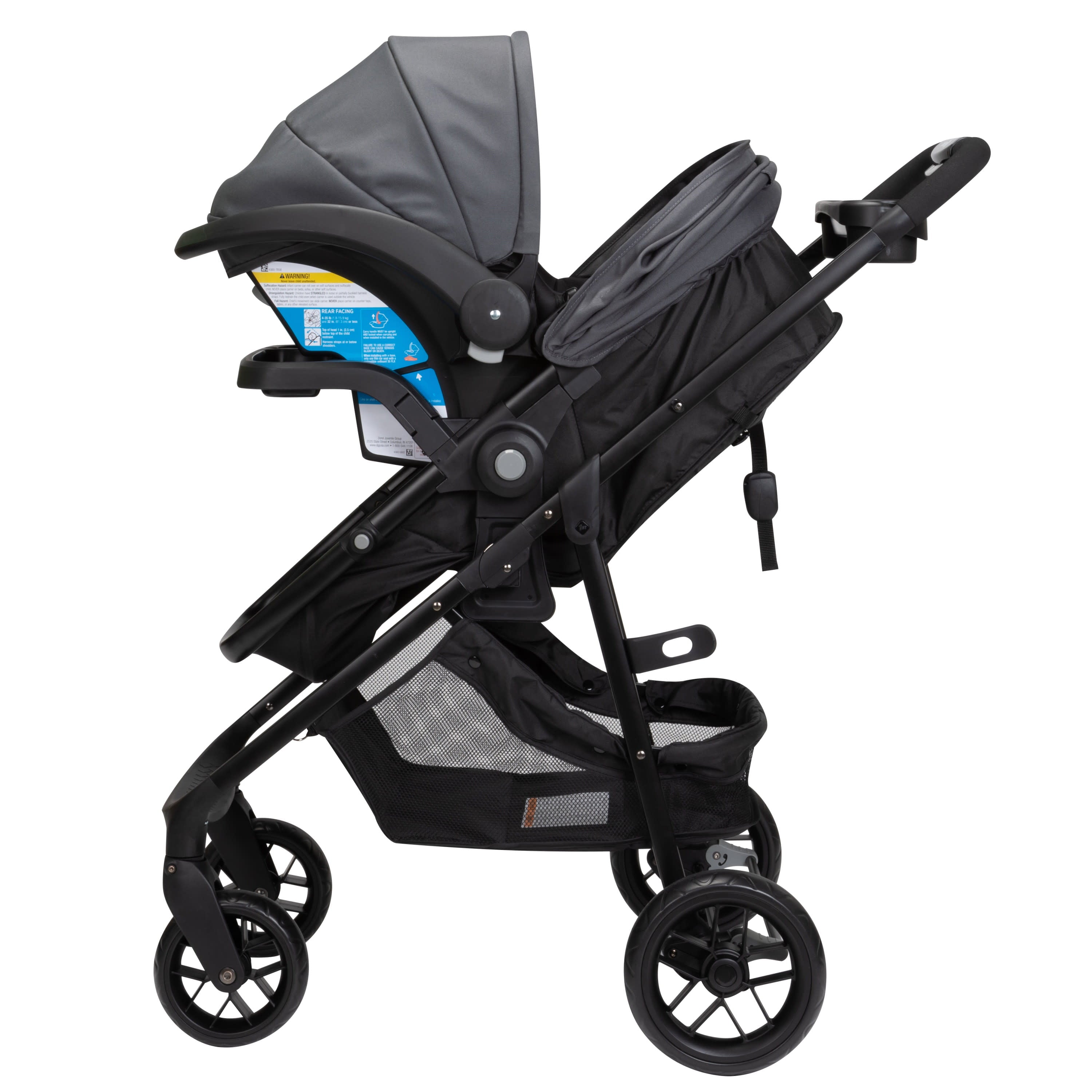 Safety 1ˢᵗ Grow and Go Sprint 8-in-1 Modular Travel System, Alloy