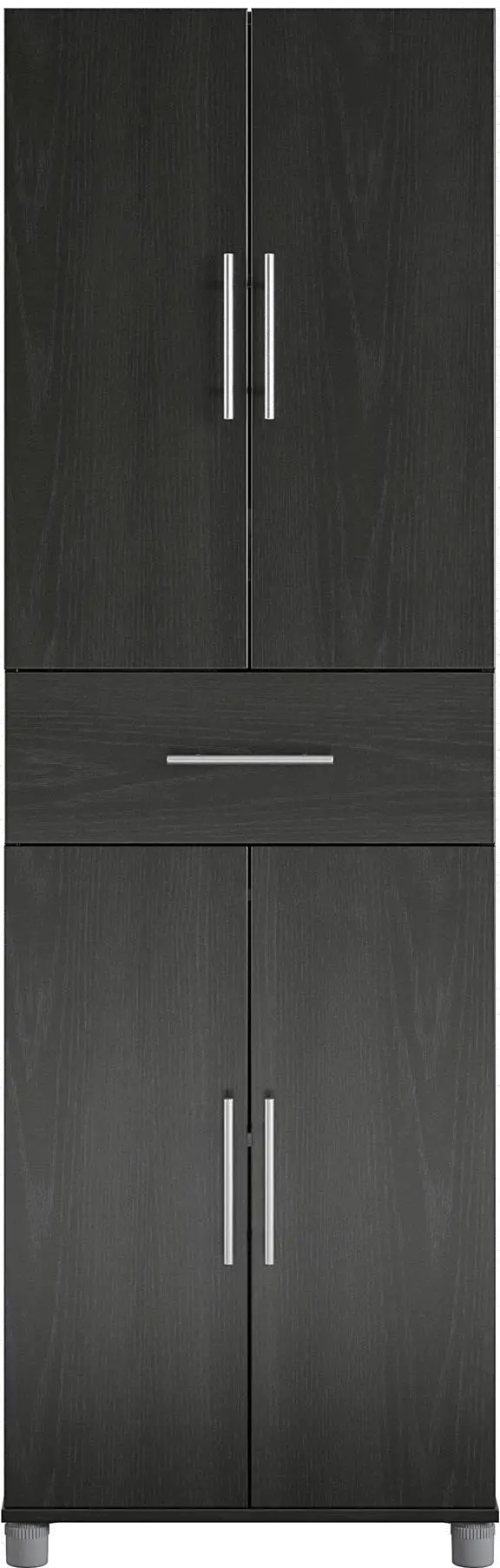 Camberly Black Oak 4 Door Storage Cabinet