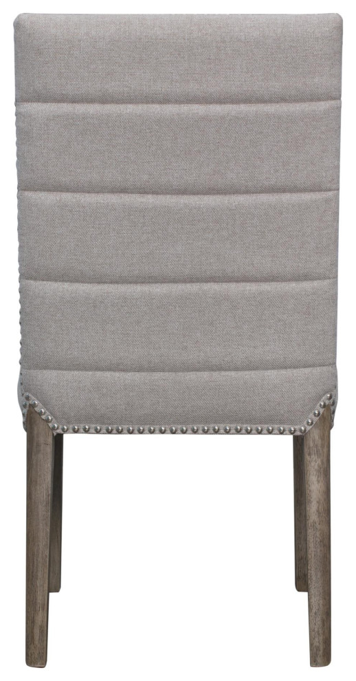 Arzon Fabric Chair Natural Drift Legs  Havana Linen (Set Of 2)   Transitional   Dining Chairs   by Virgil Stanis Design  Houzz