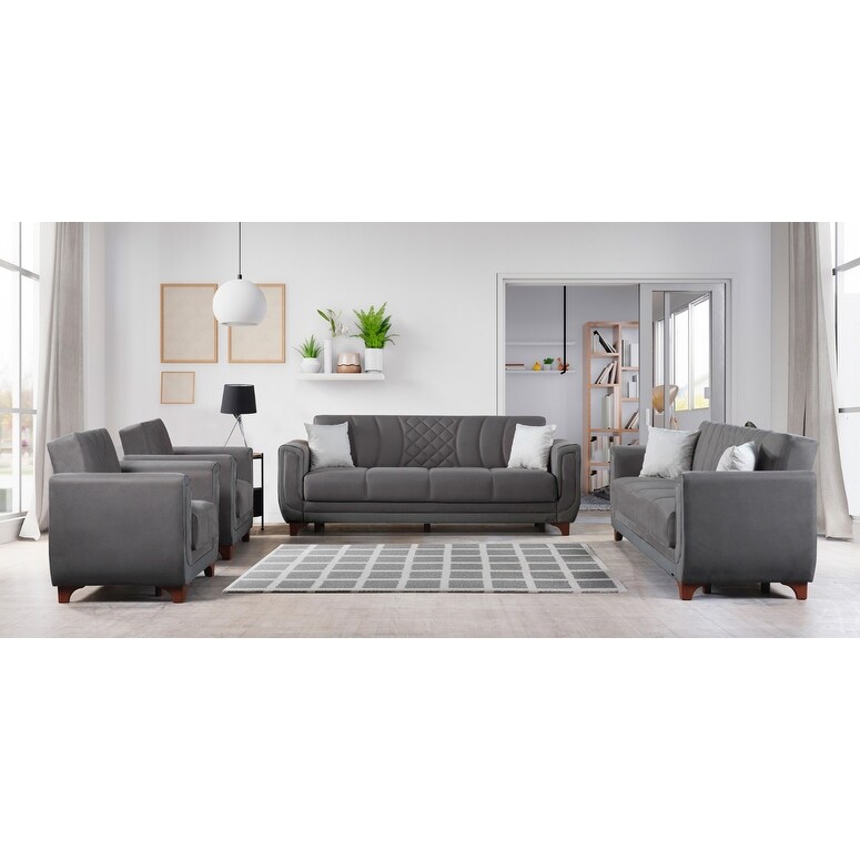 Ber Modern Two Sofas Two Chairs Living Room Set