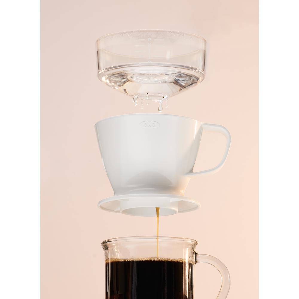 OXO Good Grips 1.5-Cup White Pour-Over Coffee Maker 11180100