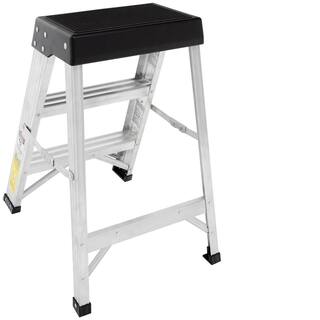 Werner 2 ft. Aluminum Step Ladder (8 ft. Reach Height) with 300 lbs. Load Capacity Type IA Duty Rating 150B