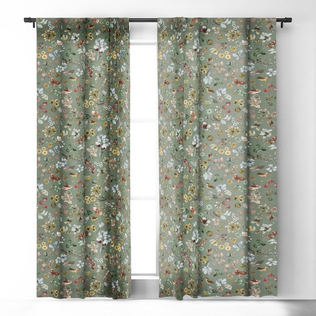 1pc Blackout Window Curtain Panel Deny Designs