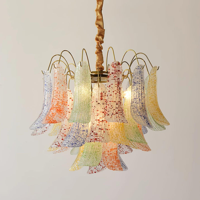 Venini Colorful Murano Glass Chandelier