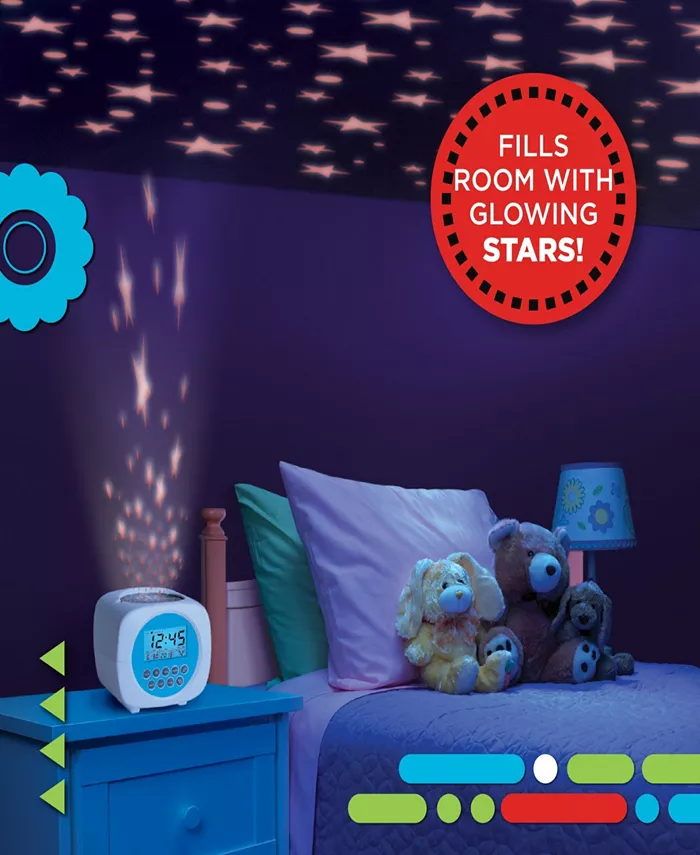 Discovery Kids Moon and Stars Projection Alarm Clock and Sound Machine