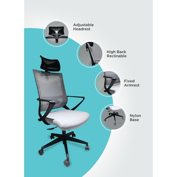 Alice Office Chair  Full Back Revolving Ergonomic ...