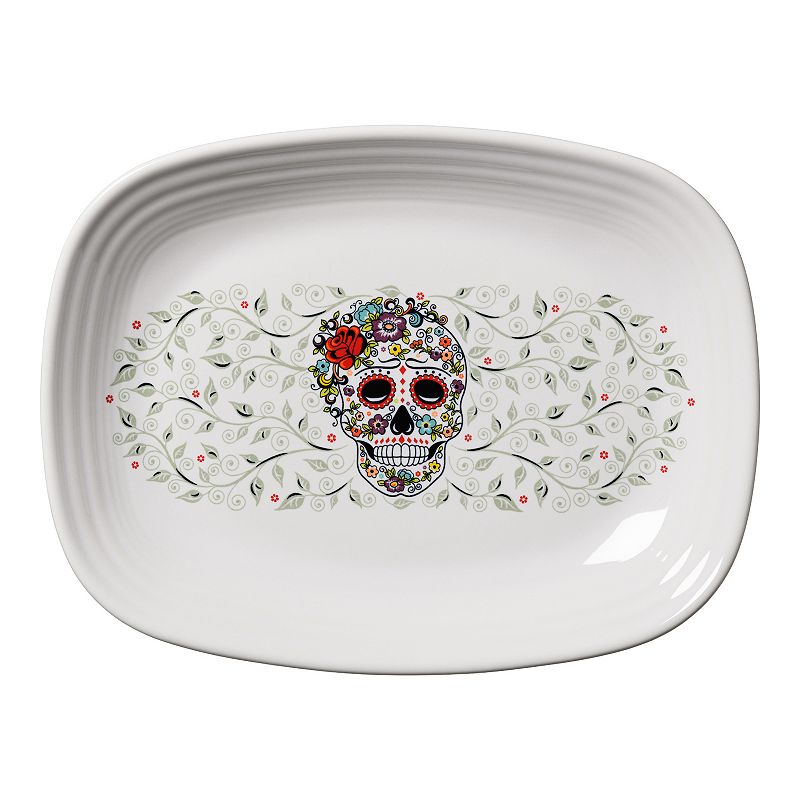 Fiesta Skull And Vine Sugar Rectangular Platter