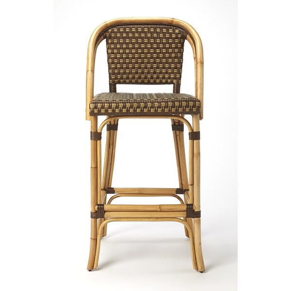 Handmade Lila Rattan Barstool (Philippines)