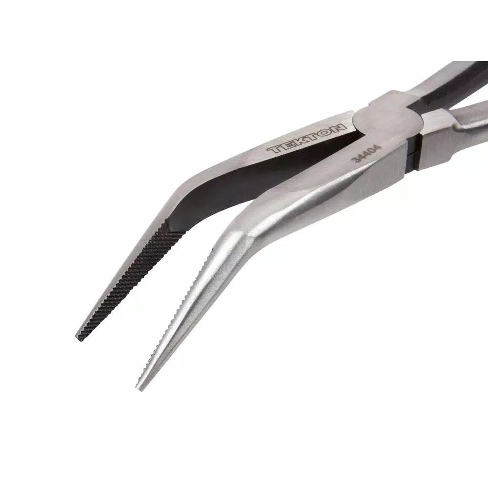 TEKTON 11 in. Long Reach 45-Degree Bent Nose Pliers and#8211; XDC Depot