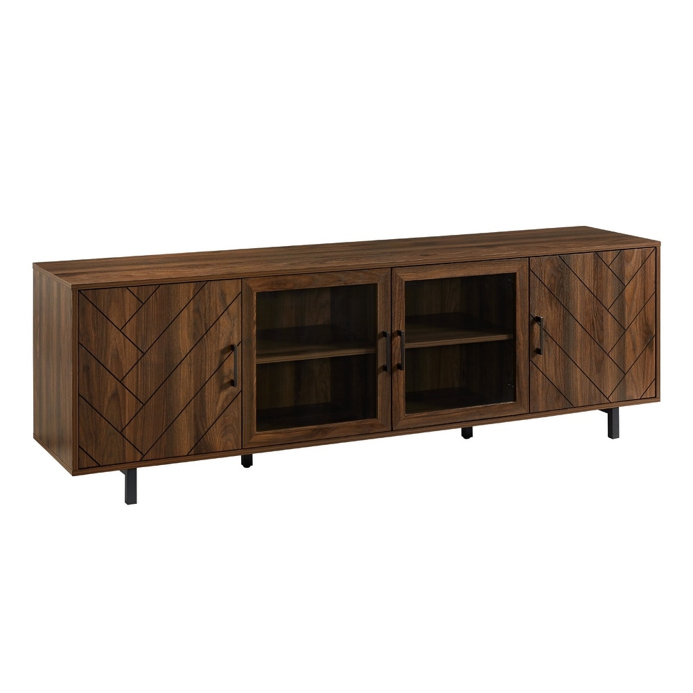 Middlebrook 70 Inch 4 Door Herringbone TV Stand