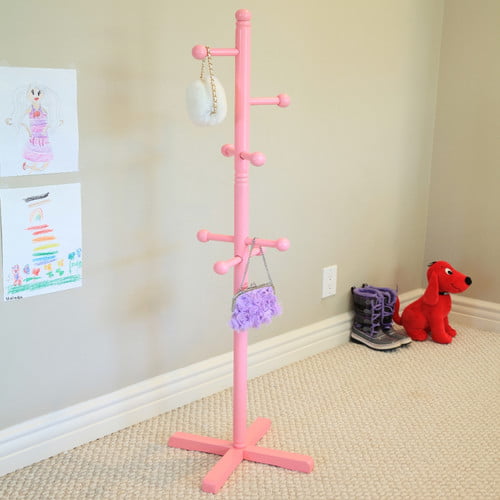 home craft kid's coat rack， multiple colors