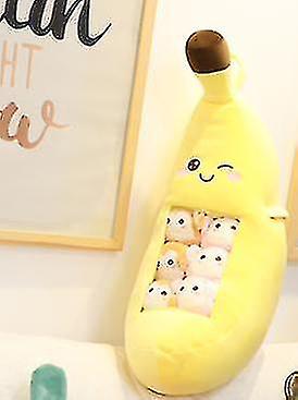 Qian 40cm Cute Plush Banana Pillow Fruit Kids Toy Kawaii Birthday Gifts|plush Pillows