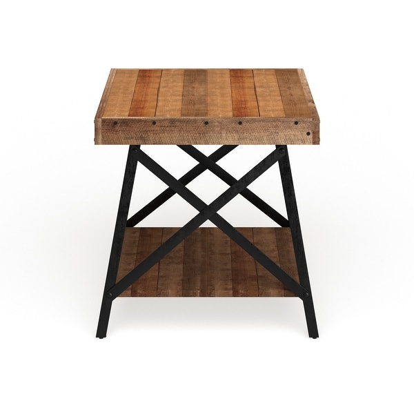 Carbon Loft Oliver Modern Rustic Wood End Table