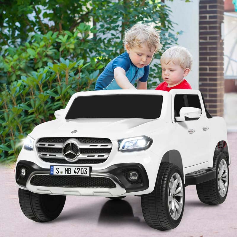 Licensed Mercedes Benz X Class Kids Ride-on Car 12V Battery Powered Vehicle Riding Toy Car with Trunk