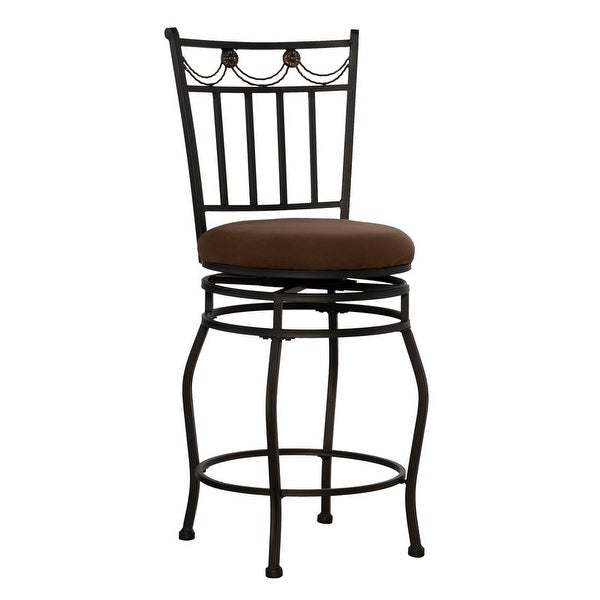 Copper Grove Amravati Powder Coated Brown Counter Stool